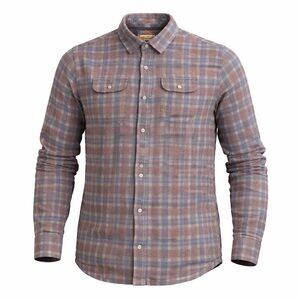 Johnston & Murphy Men’s Flannel Lined Snap Work Shirt Red/Blue Plaid Sz Medium